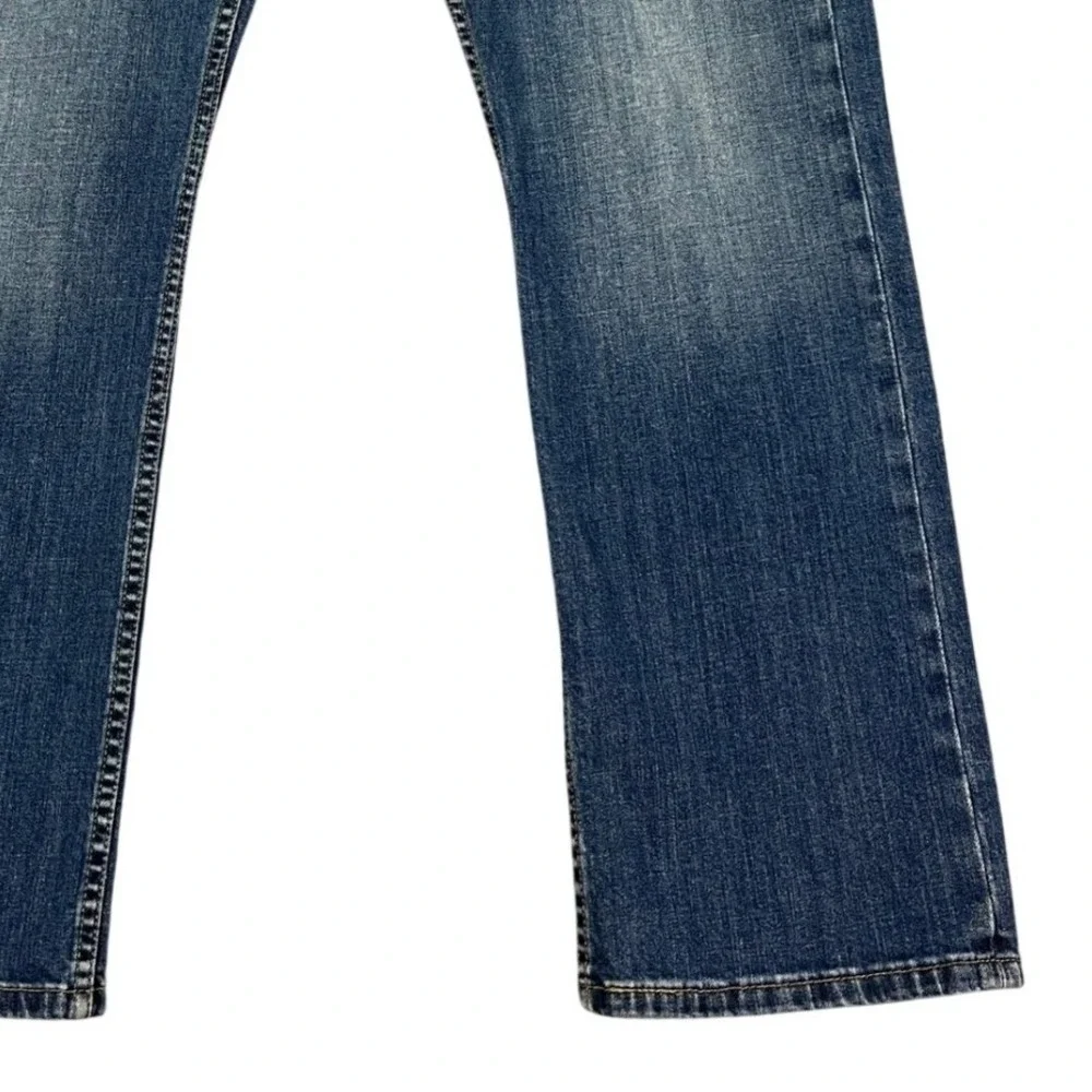 Levi's 514 Mens Jeans‎ 36x30 Regular Fit Blue Wash Denim Distressed